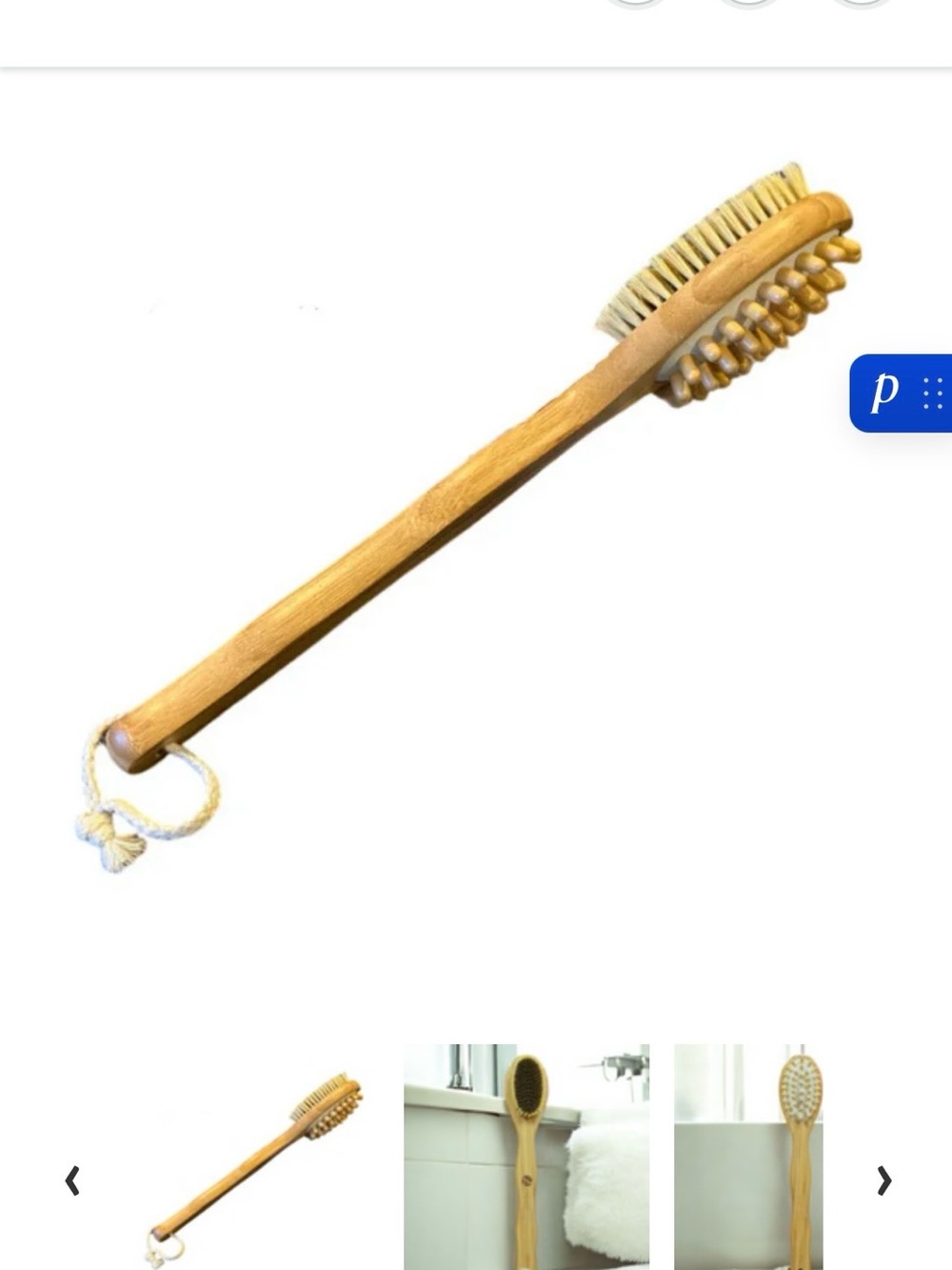 NEW TheraBrush With Copper Bristles - LONG HANDLE Vegan List Price $57.00 - Picture 3 of 10